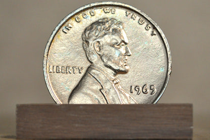 1965 Oversized Copper Round Lincoln Penny - 1965 Lincoln Penny Large Paper Weight
