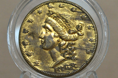 1868 N.Y. Munn & Co. Scientific American Solicitor of Patents Shell Card Token - Rare 1868 Munn & Co. Patent Solicitor Token