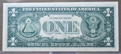 1963-B Federal Reserve 1 Dollar Fancy Serial Note - 36700544 - Rarer Barr Signature - 1963B One Dollar Green Seal Note - Fr#1902-E