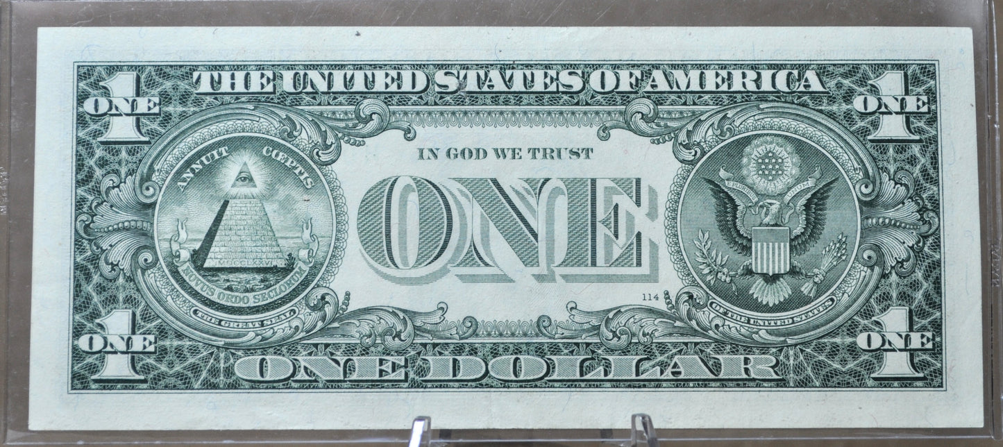 1999 Federal Reserve 1 Dollar Fancy Serial STAR Note - (H) St. Louis - 07089952 - 1999 One Dollar Green Seal Star Note - Fr#1925-H*