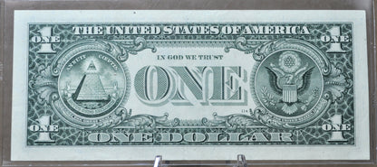 1999 Federal Reserve 1 Dollar Fancy Serial STAR Note - (H) St. Louis - 07089952 - 1999 One Dollar Green Seal Star Note - Fr#1925-H*