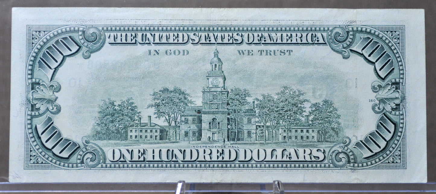 1990 US 100 Dollar Low Serial Number Star Note - 00449508 - Kansas City (J) Issue - 1990 One Hundred Dollar Star Note - Fr#2173-J*