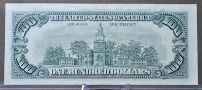 1990 US 100 Dollar Low Serial Number Star Note - 00449508 - Kansas City (J) Issue - 1990 One Hundred Dollar Star Note - Fr#2173-J*
