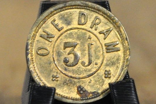 Apothecaries Weight One Dram 3J - One Dram Apothecary Weight 3J - 3J Apothecary Weight One Dram