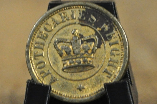 Apothecaries Weight One Dram 3J - One Dram Apothecary Weight 3J - 3J Apothecary Weight One Dram