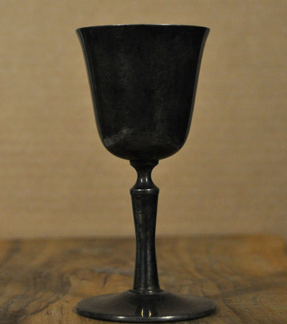 E. L. Delberti Small Silver Plated Goblet From Italy - Italian Miniature Silver Plated Goblet E. L. Delberti