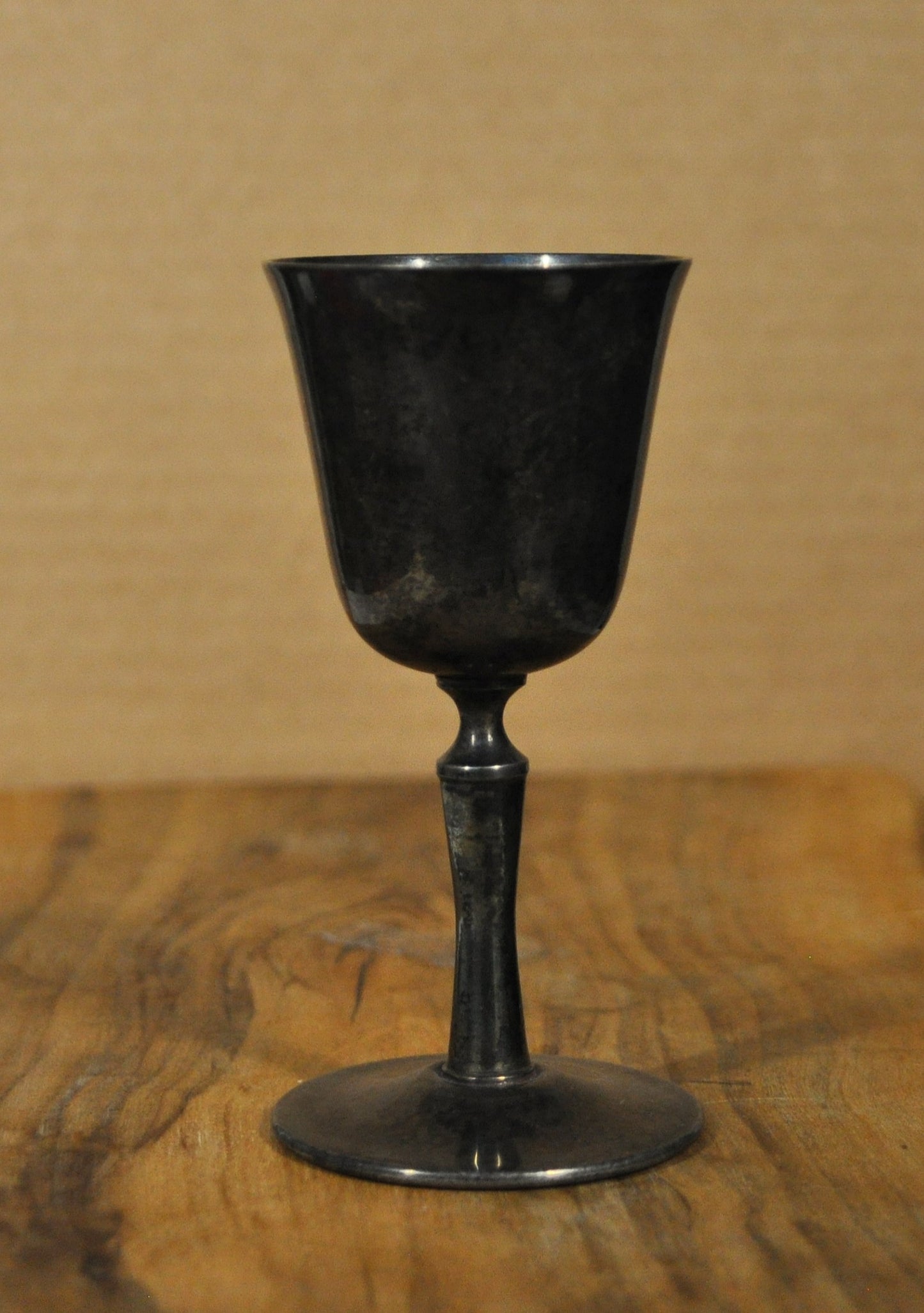 E. L. Delberti Small Silver Plated Goblet From Italy - Italian Miniature Silver Plated Goblet E. L. Delberti