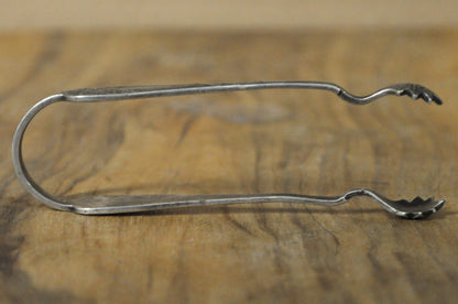 Antique Silver-Plated Bird Claw Sugar Tongs - James W. Tufts Style Silverplate Tongs