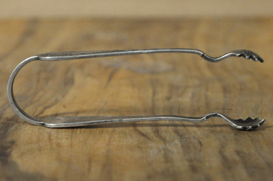 Antique Silver-Plated Bird Claw Sugar Tongs - James W. Tufts Style Silverplate Tongs