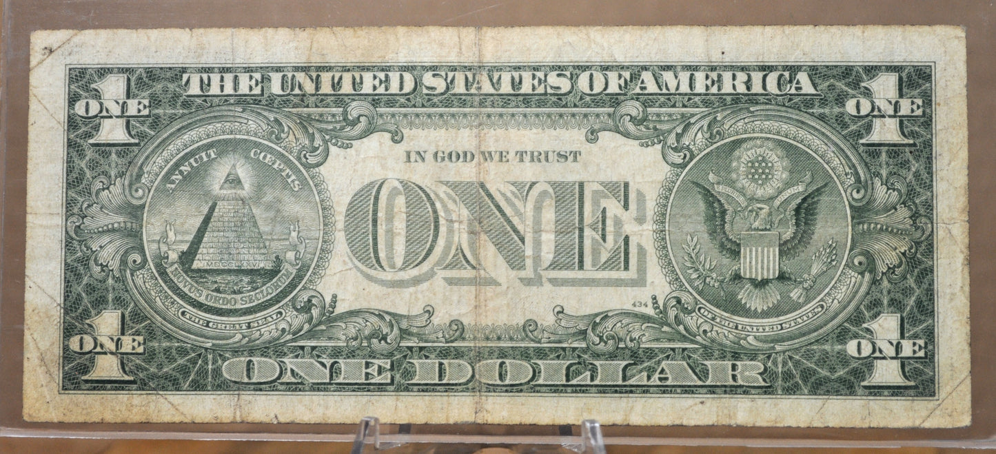 1957B Fancy Serial Number Lucky 7s 1 Dollar Silver Certificate - 03777775 - 1957 B One Dollar Blue Seal Fancy Serial Note - Fr#1621