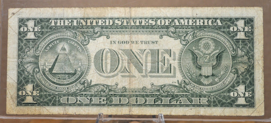 1957B Fancy Serial Number Lucky 7s 1 Dollar Silver Certificate - 03777775 - 1957 B One Dollar Blue Seal Fancy Serial Note - Fr#1621