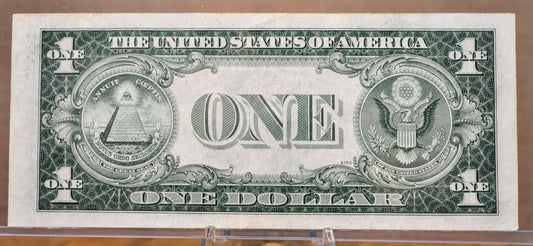 1935C Fancy Triple Duo Serial Number 1 Dollar Silver Certificate - 73399556 - 1935C One Dollar Fancy Serial Blue Seal Note - Fr.1612