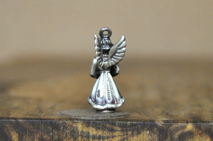 Vintage Creed Sterling Guardian Angel September Charm Pendant! 925 Sterling Silver Antique September Angel Charm, Creed Sterling - Awesome Piece! 3D Charm
