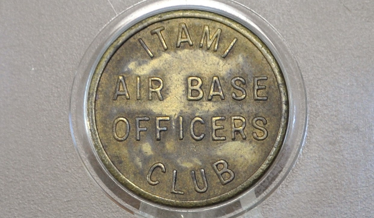 Itami Air Base Officers Club Challenge Coin - Osaka, Japan Itami Air Base Officers Club Token