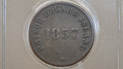 1837 Prince Edward Island 1/2 Penny Token PE-7C2 - Prince Edward Island Coin Half Penny Coin PE-7C2