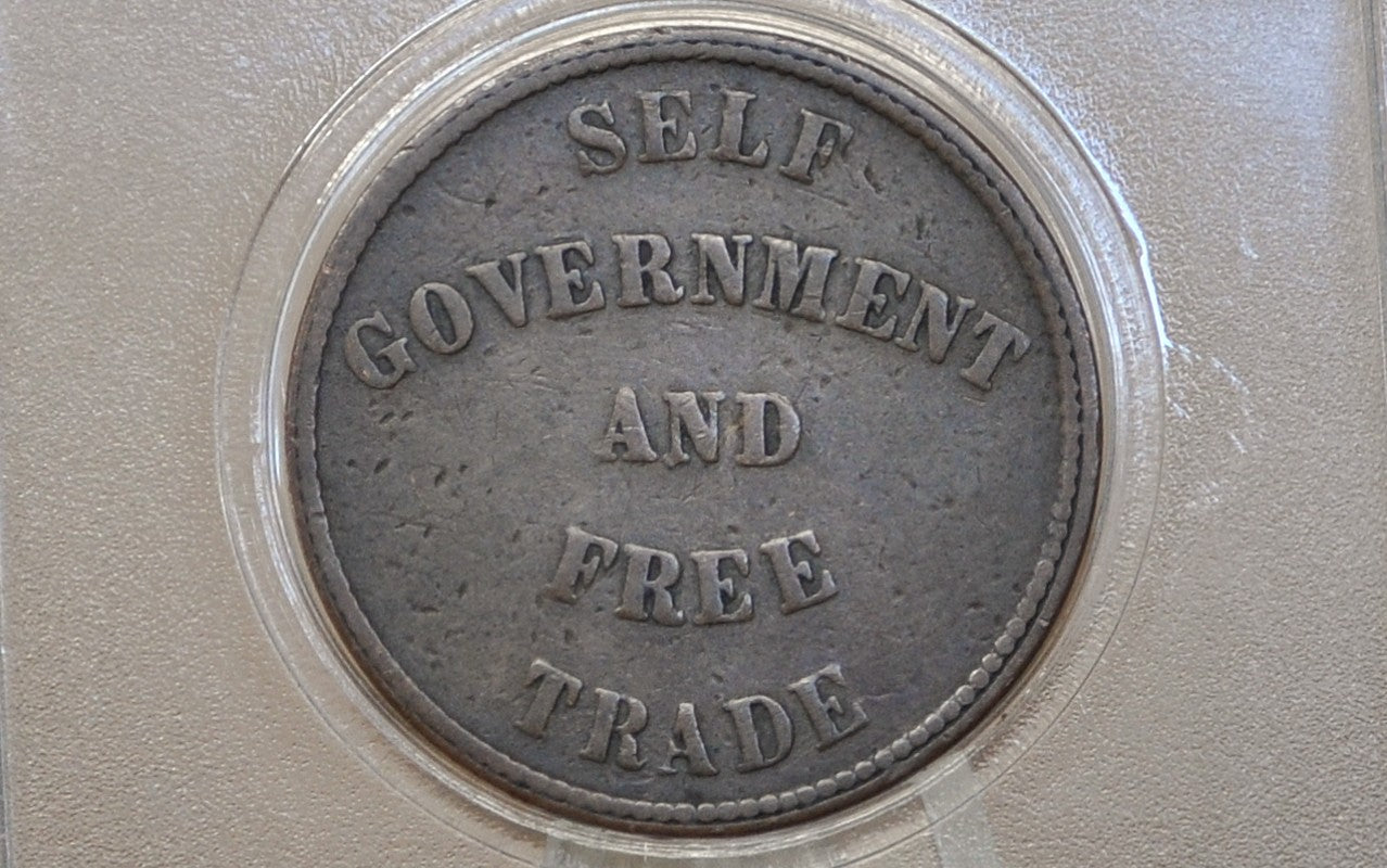 1837 Prince Edward Island 1/2 Penny Token PE-7C2 - Prince Edward Island Coin Half Penny Coin PE-7C2