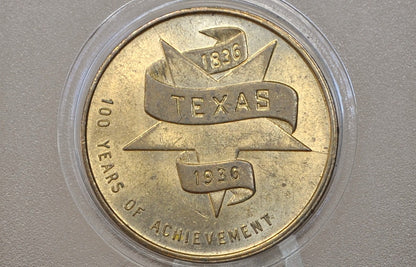 1936 Texas Centennial Poll-Parrot Shoes Advertising Token - 100th Anniversary Texas Independence 1936 Poll Parrot Shoes Promo Token