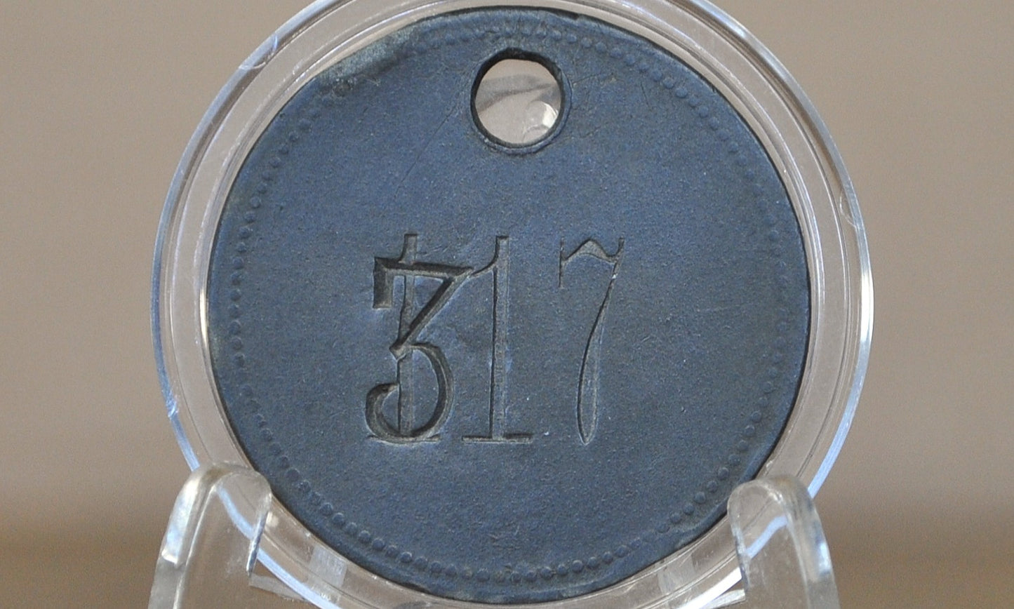 Babcock Oberhausen, Germany Warehouse Tool Tag - Vintage German Tool Tag Deutsche Babcock AG