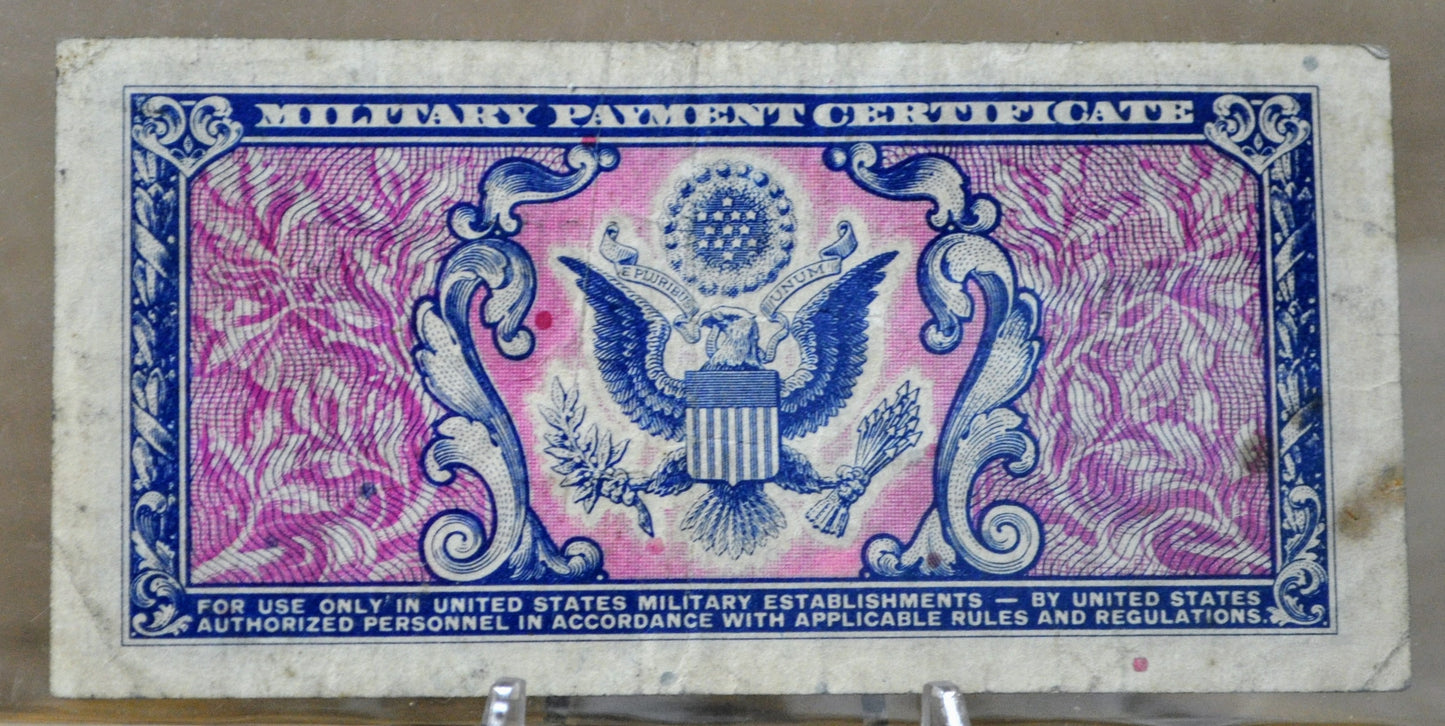 1951 U.S. Military 25 Cent Payment Certificate - Series 481 - 1951 United States Military Twenty-Five Cent Payment Certificate - P#M24a