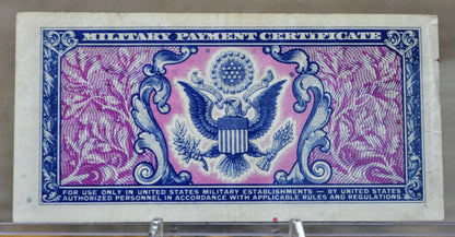 1951 U.S. Military 10 Cent Payment Certificate - Series 481 - 1951 United States Military Payment Certificate MPC Ten Cents Note - P#M23a