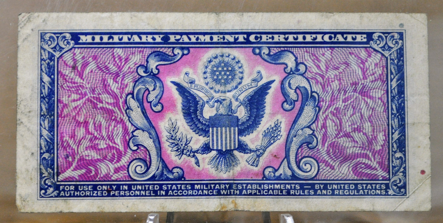 1951 U.S. Military 10 Cent Payment Certificate - Series 481 - 1951 United States Military Payment Certificate MPC Ten Cents Note - P#M23a