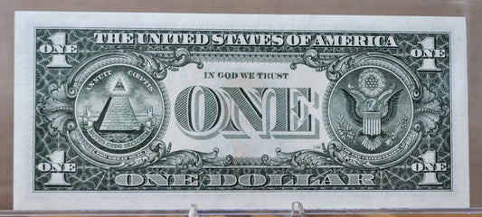 1985 Santa Claus Federal Reserve 1 Dollar Note - Novelty Santa Portrait, Charity Gift - 1985 Christmas Santa Novelty One Dollar Note