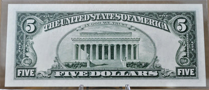 1985 US Federal Reserve 5 Dollar Note - Chicago (G) - Uncirculated (UNC) Grade - 1985 Green Seal Five Dollar Note - Fr.1978-G