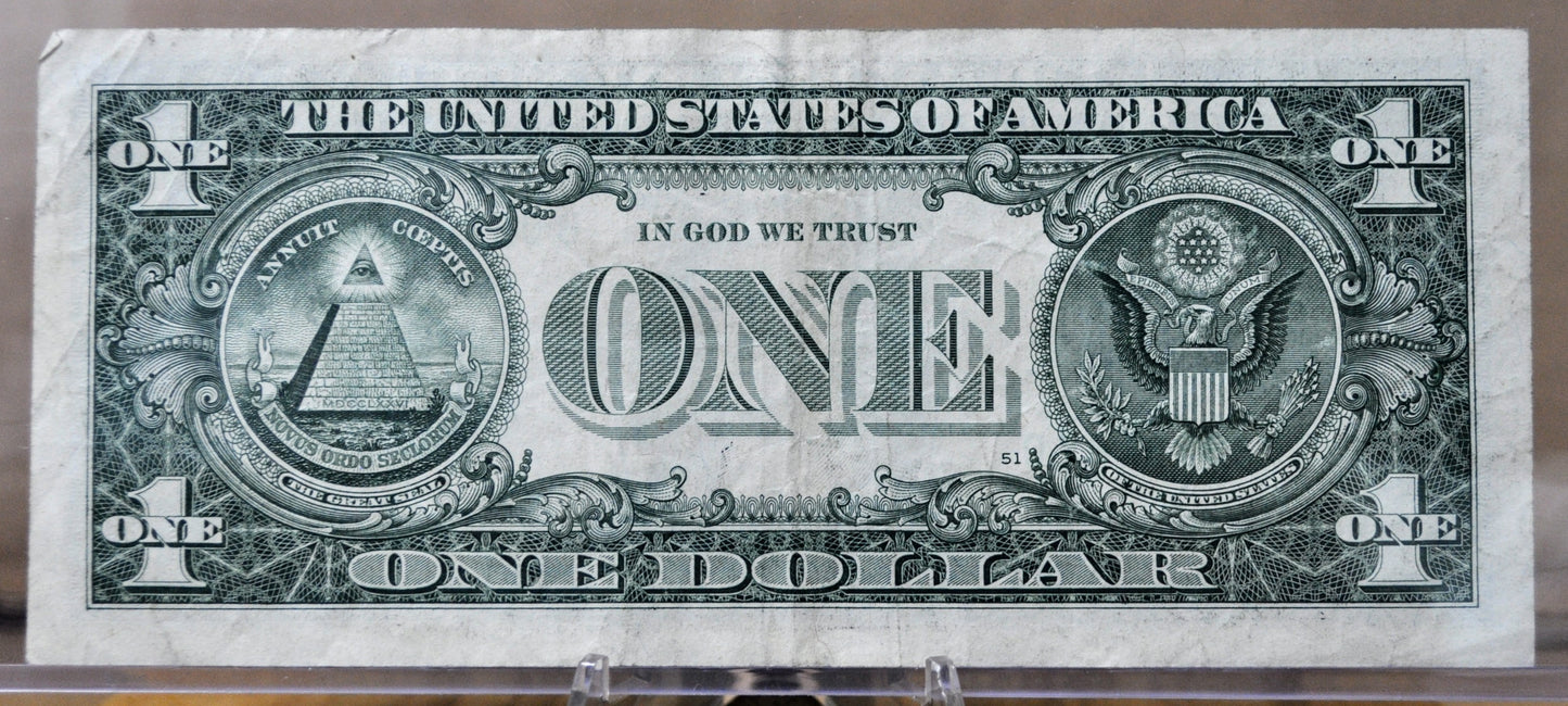 2021 Fancy Repeater Serial Number 1 Dollar Banknote - 08889487 - 2021 One Dollar Cool Serial Number Note - Fr.3007-B