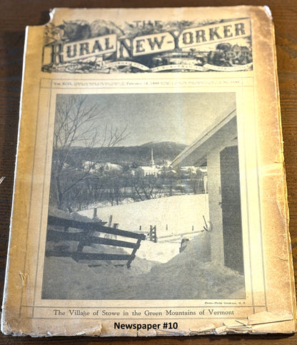 Rural New Yorker 1940s Issue Pick Your Newspaper! - 1948-1949 Rural New Yorker Issue Variety to Choose From