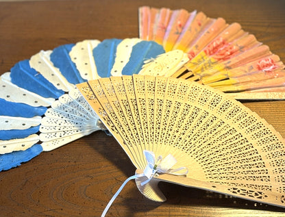 Vintage Unique Fans Pick Your Variant! - Antique Hand Fans - Vintage Manual Fans