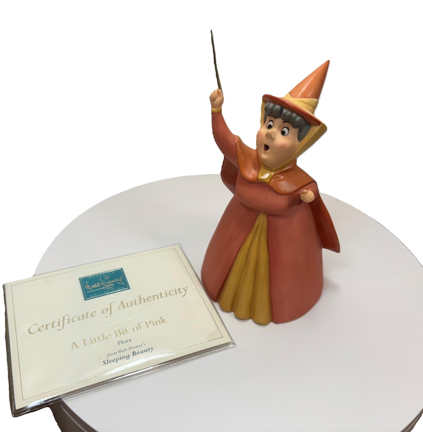 Walt Disney Classics Collection figurine Sleeping Beauty Flora (with COA) A Little Bit Of Pink Porcelain Figurine