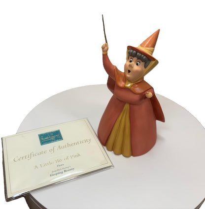 Walt Disney Classics Collection figurine Sleeping Beauty Flora (with COA) A Little Bit Of Pink Porcelain Figurine