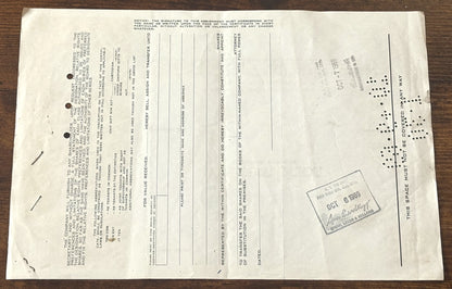 Western Union Telegraph Co. Lot of Two Documents - Vintage Western Union Telegraph Paperwork Lot of 2