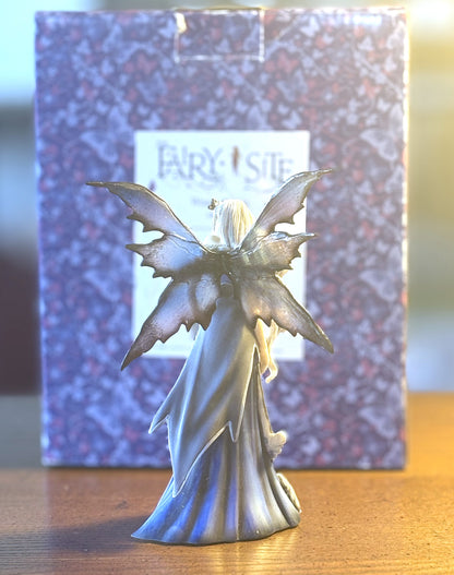 Winter Queen Fairy AB37013 Figurine - 2009 TheFairySite.Com Winter Queen - Antique Handmade Winter Queen Fairy Figurine