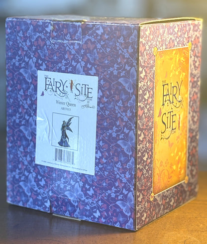 Winter Queen Fairy AB37013 Figurine - 2009 TheFairySite.Com Winter Queen - Antique Handmade Winter Queen Fairy Figurine