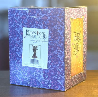 Autumn Queen Fairy AB37014 Figurine - 2009 TheFairySite.Com Autumn Queen - Antique Handmade Autumn Queen Fairy Figurine