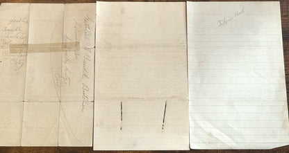 Major Ora Mathias Baldinger Lot of 6 Personal Letters - O.M. Baldinger Personal Military Letters Lot of Six
