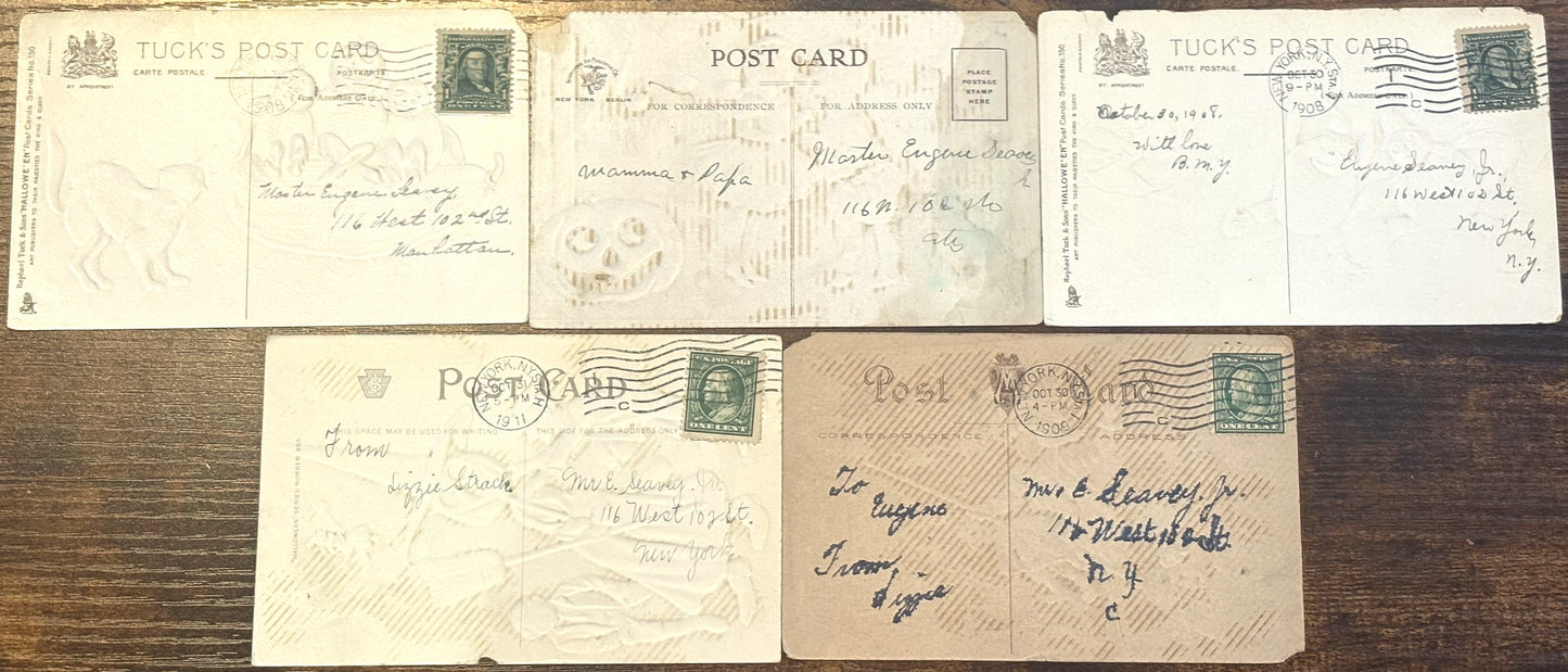Five Vintage Halloween Postcards, Choose Your Variant - Antique Halloween Gift Postcards Choose Your Own!