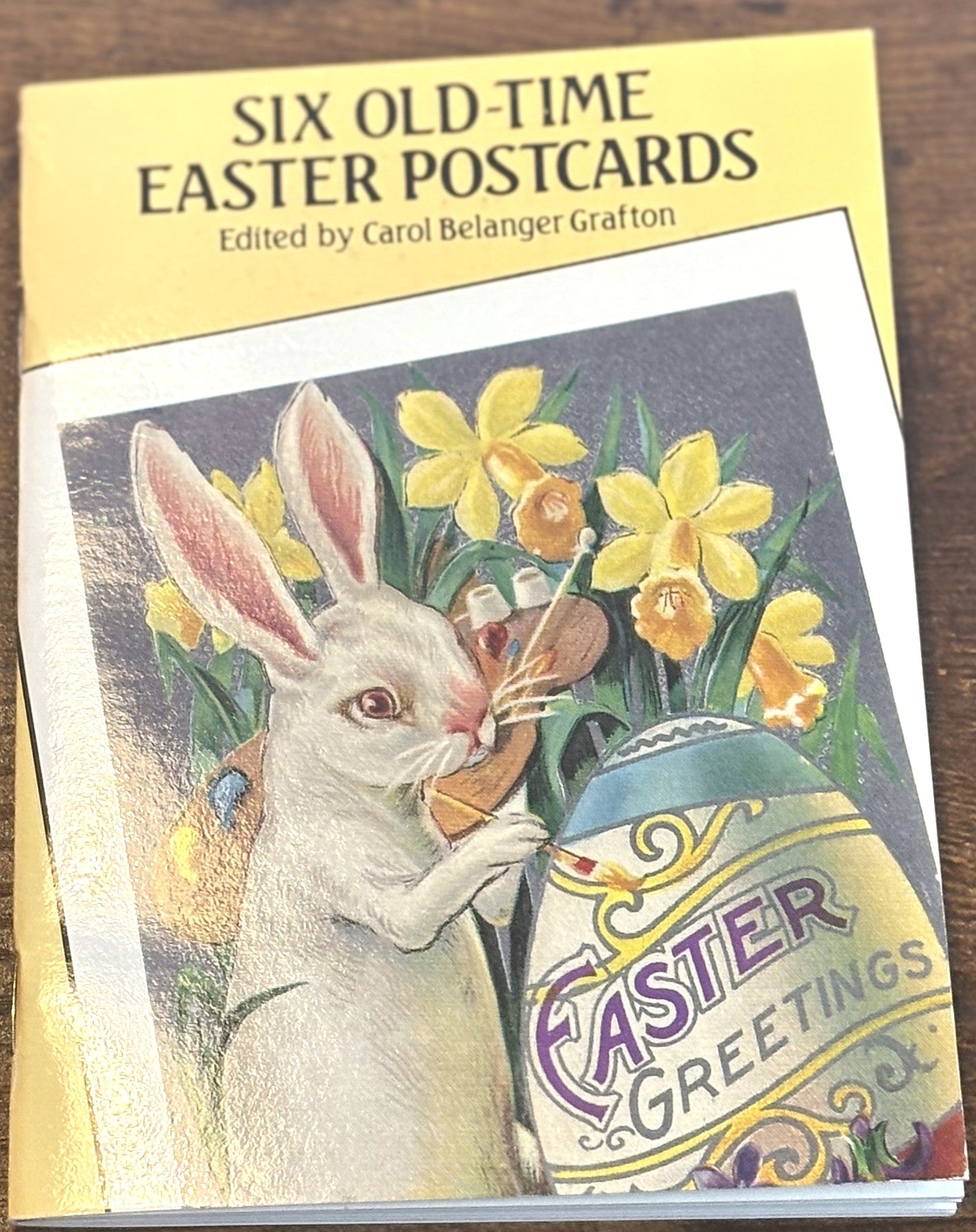 Six Old-Time Easter Postcards - Antique Unused Easter Postcard Booklet