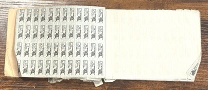 Antique War Ration Booklet with Stamps - 1943 Vintage War Ration Book No. 3