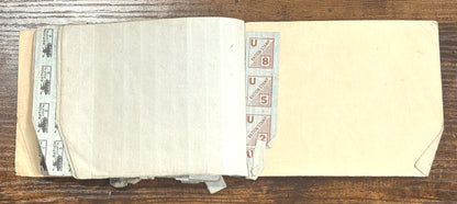 Antique War Ration Booklet with Stamps - 1943 Vintage War Ration Book No. 3