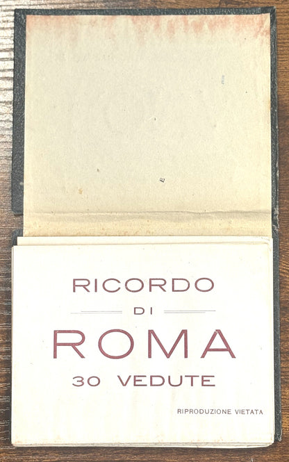 Two Vintage Italian Souvenir Albums - Vintage Italian "Ricordo di Firenze & Ricordo di Roma" 30 Vedute Souvenir Books - Leporello Albums
