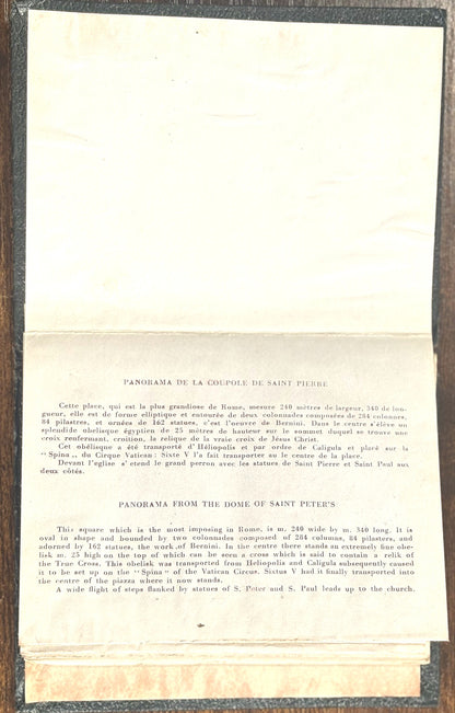 Two Vintage Italian Souvenir Albums - Vintage Italian "Ricordo di Firenze & Ricordo di Roma" 30 Vedute Souvenir Books - Leporello Albums