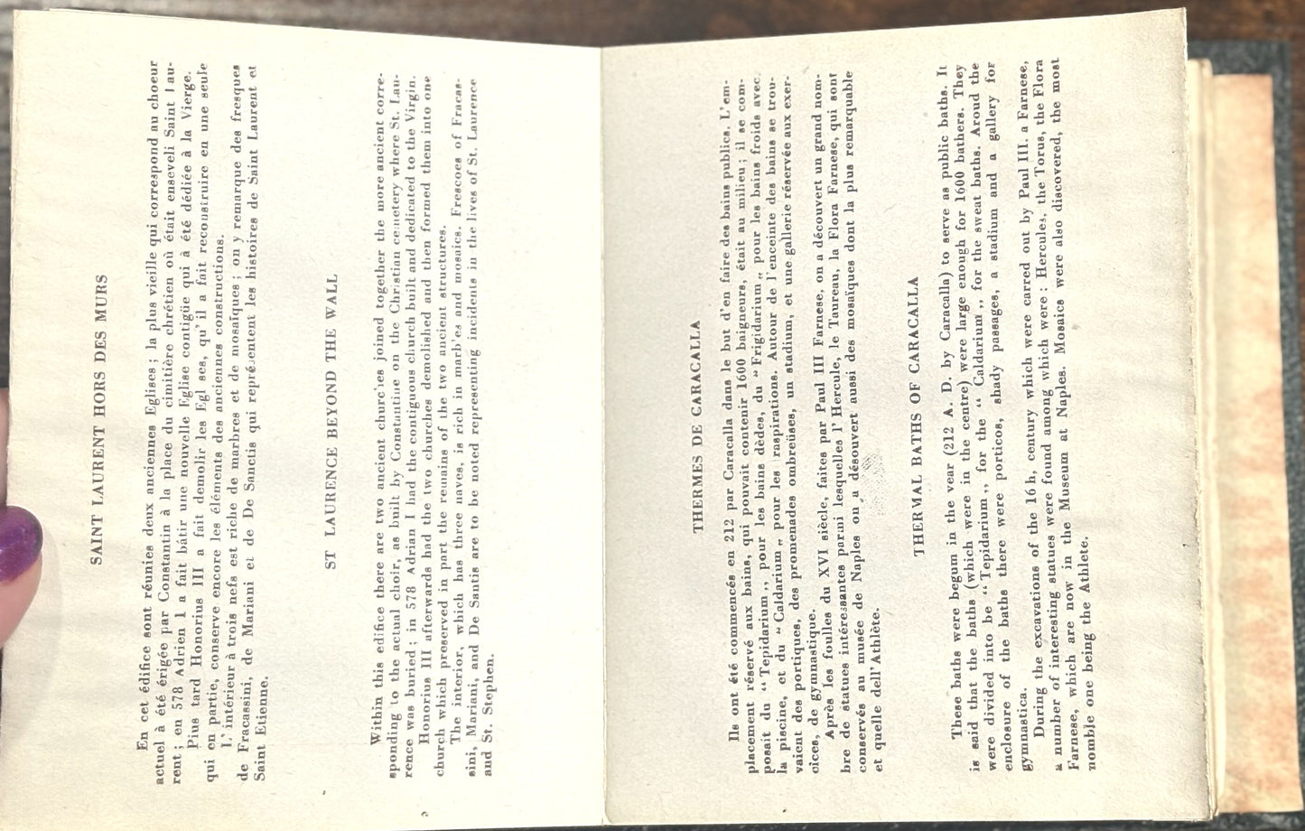 Two Vintage Italian Souvenir Albums - Vintage Italian "Ricordo di Firenze & Ricordo di Roma" 30 Vedute Souvenir Books - Leporello Albums