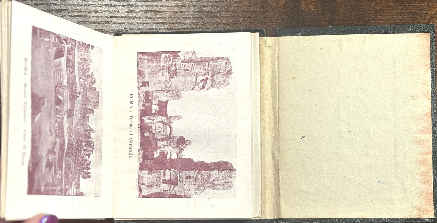 Two Vintage Italian Souvenir Albums - Vintage Italian "Ricordo di Firenze & Ricordo di Roma" 30 Vedute Souvenir Books - Leporello Albums