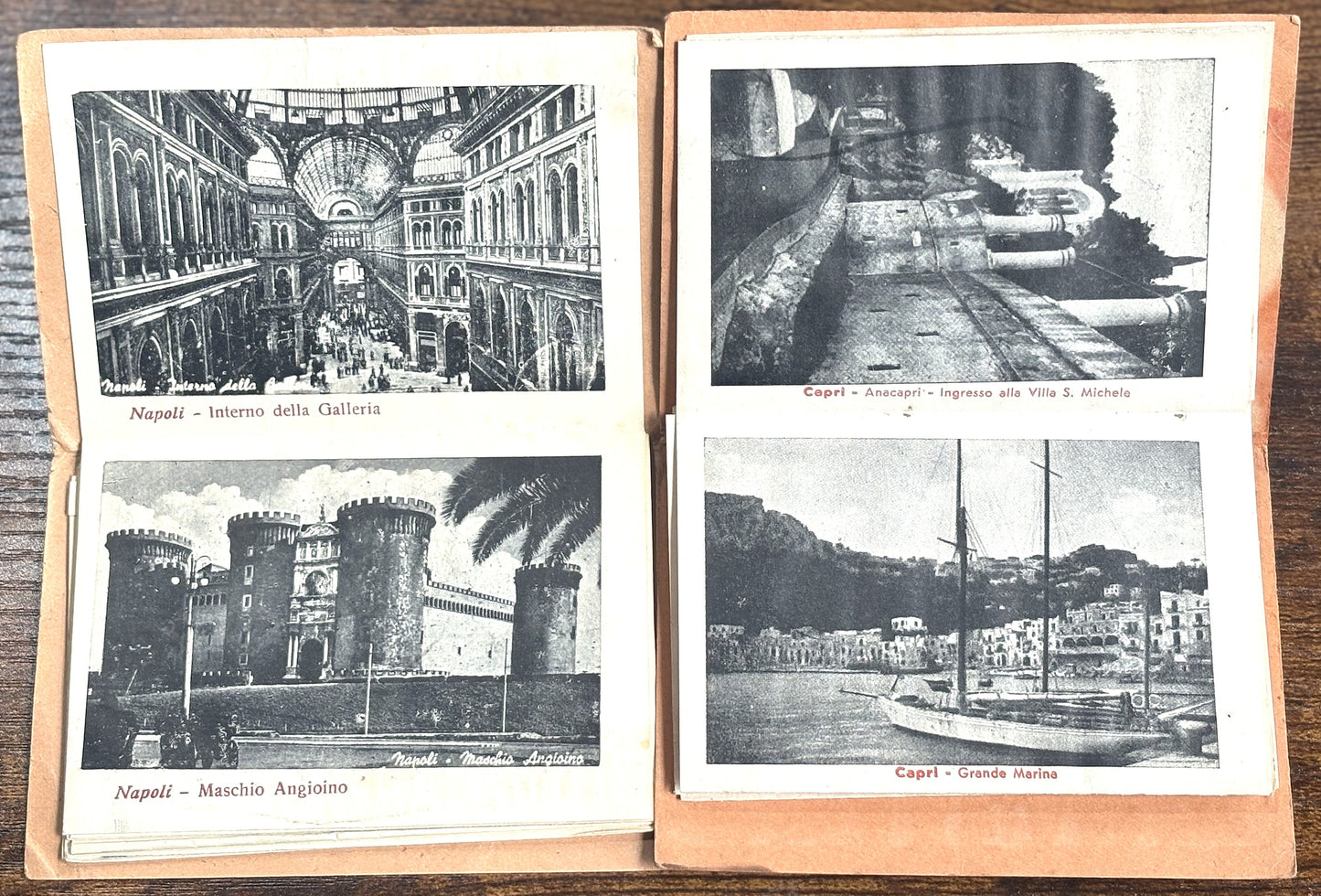 Ricordo di Napoli & Ricordo di Capri Vintage Booklets - Lot of Two Vintage Italian Souvenir Booklets