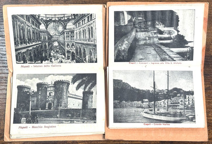 Ricordo di Napoli & Ricordo di Capri Vintage Booklets - Lot of Two Vintage Italian Souvenir Booklets