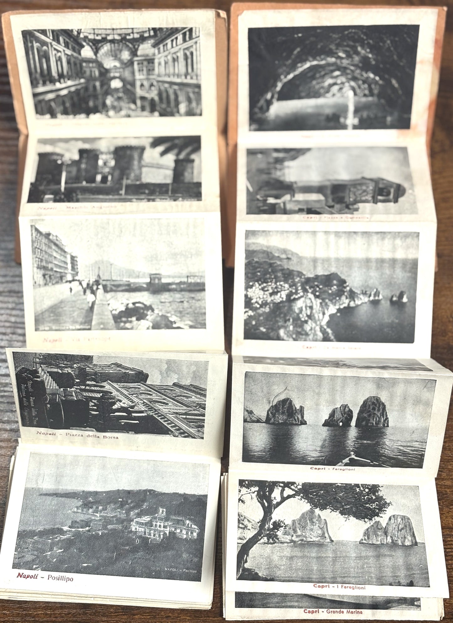 Ricordo di Napoli & Ricordo di Capri Vintage Booklets - Lot of Two Vintage Italian Souvenir Booklets