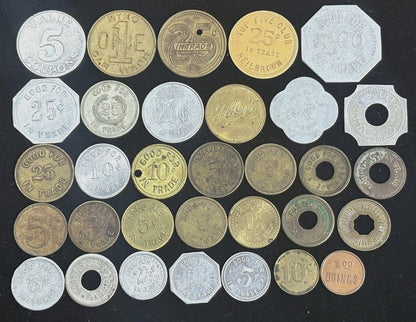 Over 30 "Good For"/ Trade Tokens, Pick Your Variant! - Unique Vintage Trade Tokens Pick your Variant!!!