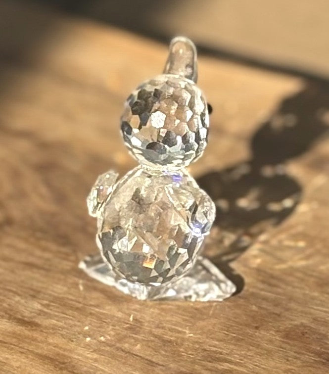 Vintage Swarovski Crystal Miniature Quacking Duck Figurine -Antique Retired Duck Crystal Miniature Decor